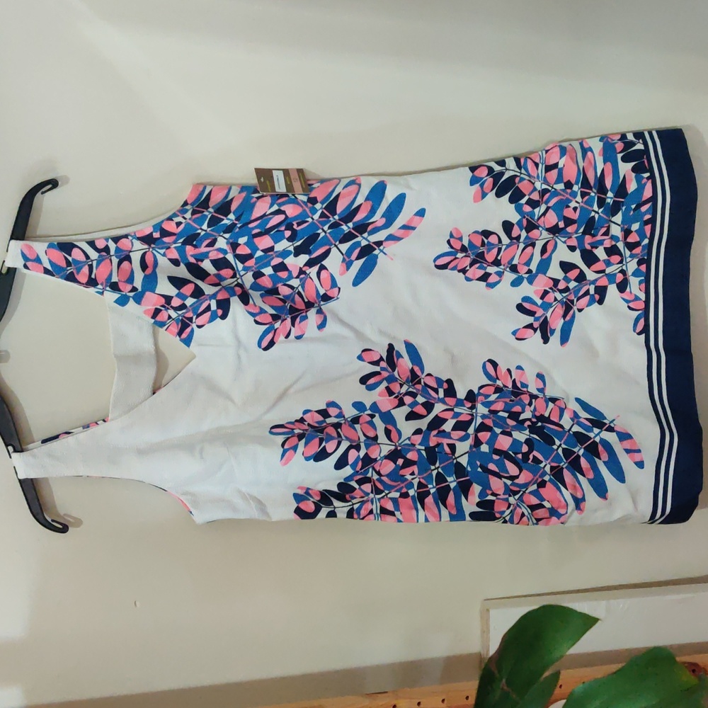 Taylor Textured Shift Dress Sz12 Floral Pattern
